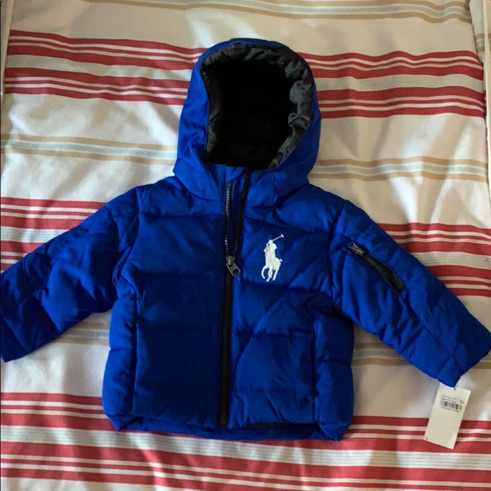 NWT Ralph Lauren Polo Jacket Coat Parka 18M Blue